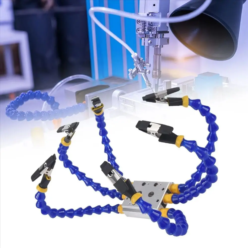 Octopus Design Welding Table Clamp Flexible Arm Aluminum Alloy Base Welding Fixture Station Adjustable Stable Grip