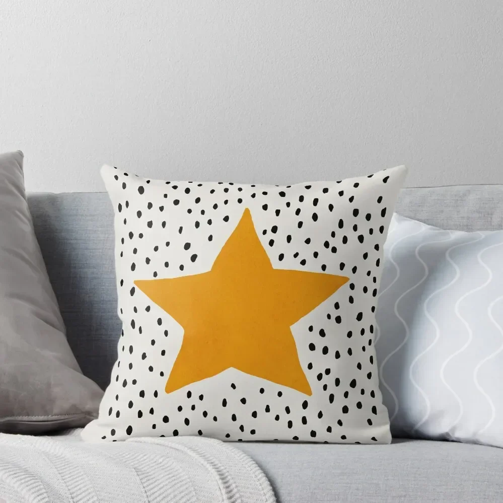 

Star, Abstract, Mid century modern wall art Throw Pillow Marble Cushion Cover Cushions Cover pillow