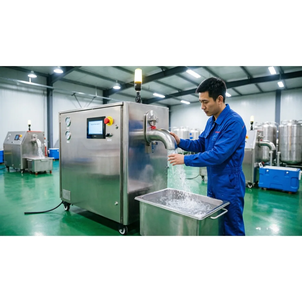Dry Ice Granulator For Medical Vaccine Transport Low Temperature Stable Output Lab Sample Preservation Processing Machine