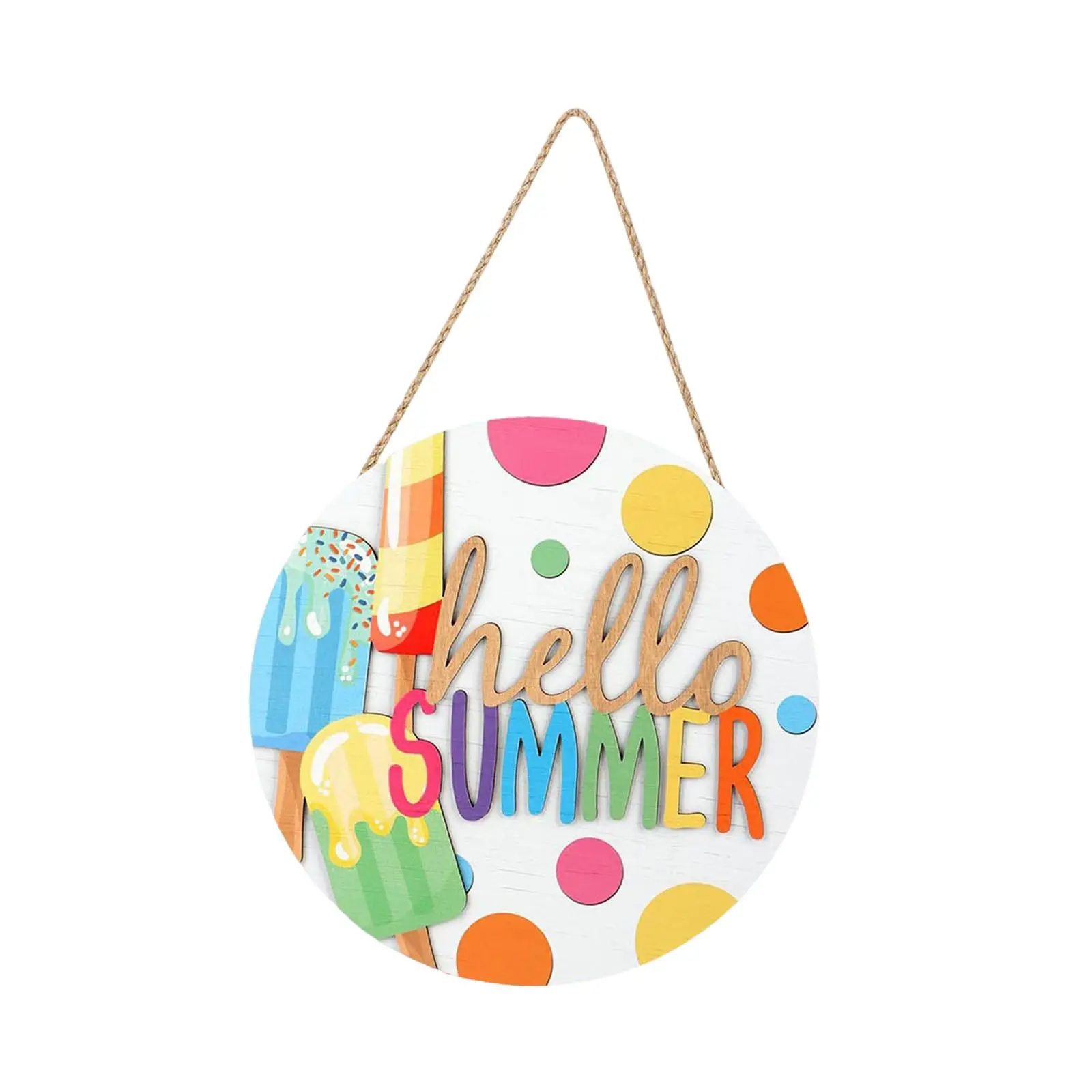 3D Popsicle Front Door Sign Hanging 11.4
