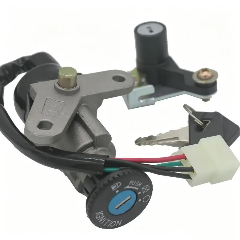 Motorcycle Ignition Key Set 5TL Aluminum Anti Wear Power Switch for Off Road Motorbike Upgrade Accessories