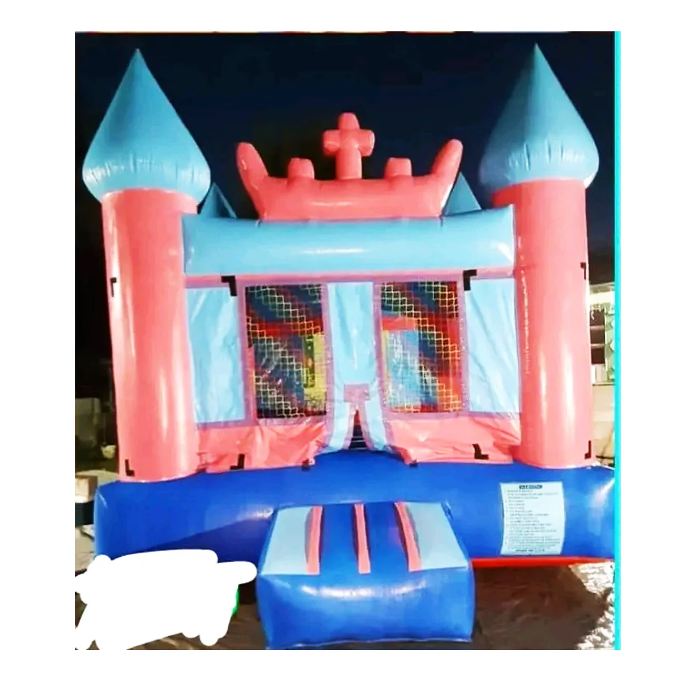 Moonwalk Moon Kid Inflatable Bouncer for Party, Bounce House, Commercial Bouncy Castle, Rainbow, 13x13'