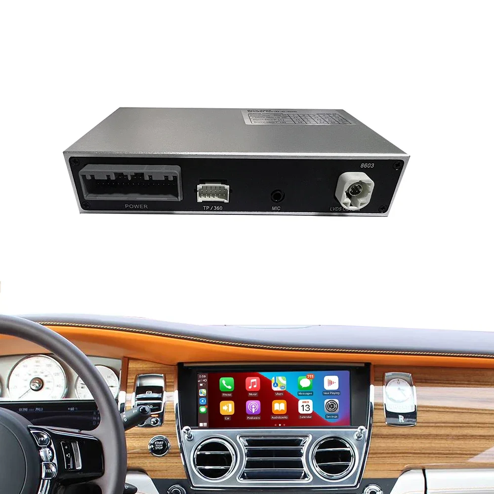 Plug And Play Wireless CarPlay Android Auto Retrofit Kit For Rolls-Royce Ghost EVO 2019-2022 10.25