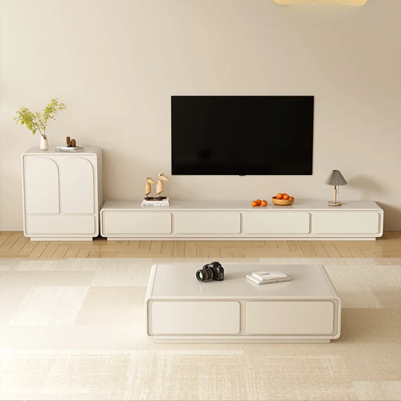 White Display Tv Stand Wall Nordic Console Monitor Luxury Living Room Tv Cabinet Bench Rak De Tv Para Sala Salon Furniture