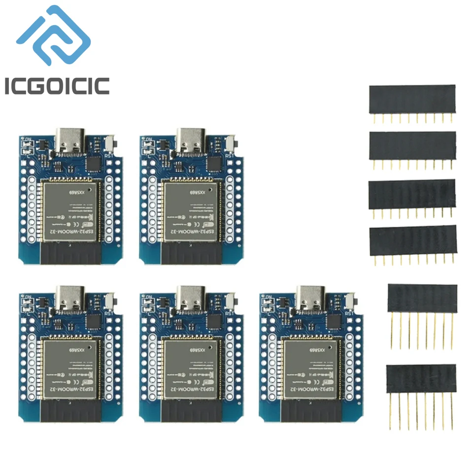 1-10pcs MINI ESP8266 ESP32 ESP-32S WIFI Bluetooth-compatible CP2104 CH9102 Development Board Module For Wemos Arduino With Pins 