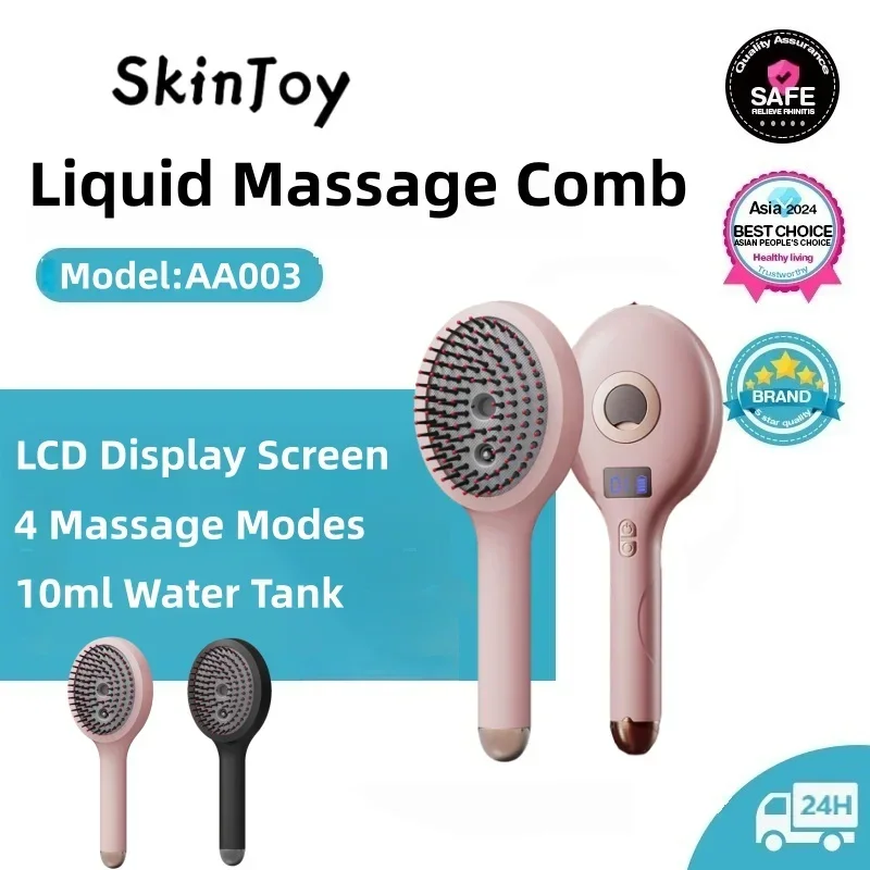 

Electric Vibration Massage Comb Portable Hair Follicle Comb Scalp Oil Liquid Applicator Head Massager Hair Growth Anti Loss Care
