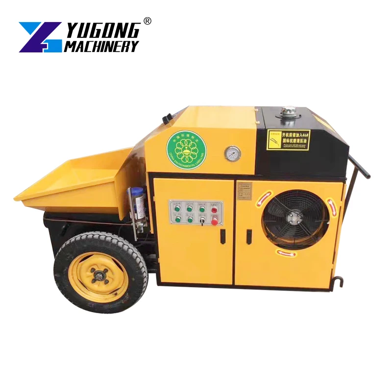 

YG10 Diesel Engine Truck Mounted Concrete Pump with Mixer Mobile Concrete Line Pump Portable Design for Rural Construction