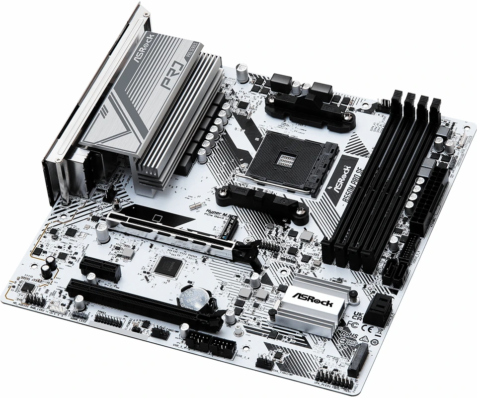 ASROCK B550M PRO SE Motherboard AM4 AMD PRO565 128GB DDR4 M.2