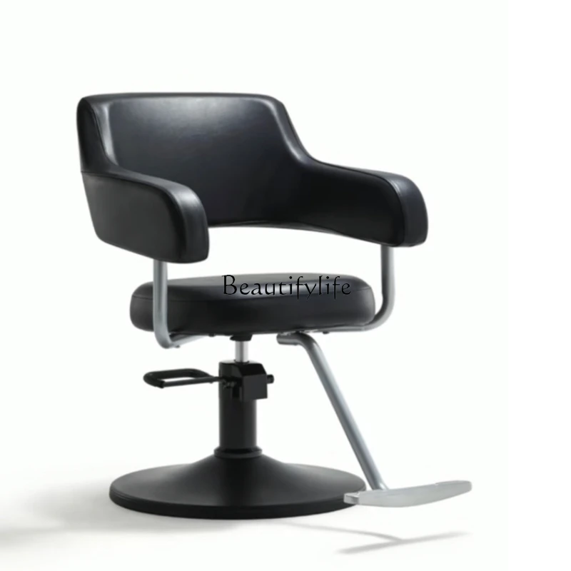 

LHigh-end Simple Hair Salon Chair, Japanese-style Barber Chair for Barbershops