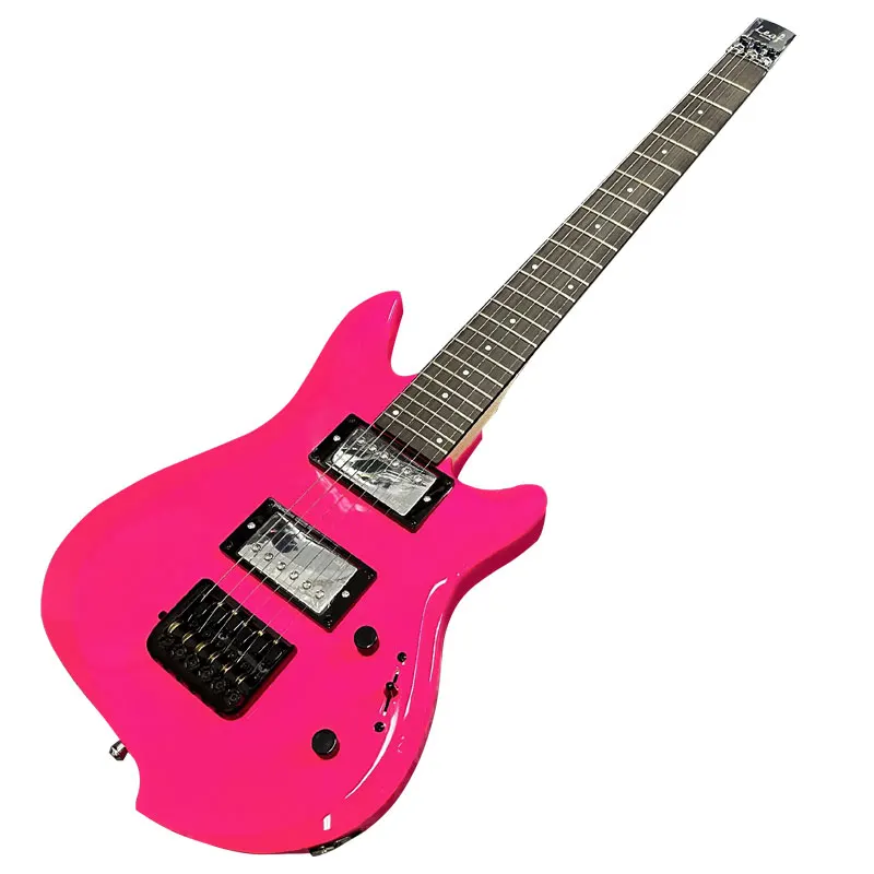 

ALP LEAF L100 electric guitar fixed bridge double pickups can be cut into single portable headless electric guitar