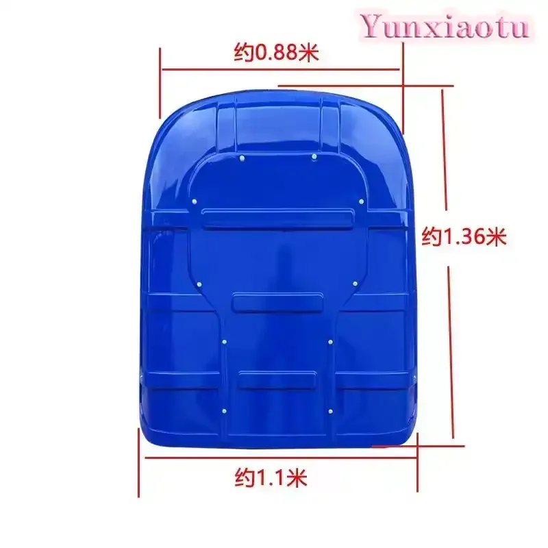 Universal Tractor Plastic Canopy with Frame & Windshield, UV Resistant Open Top Replacement