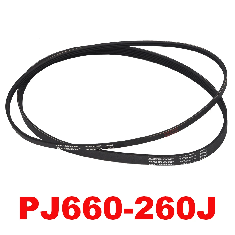 260J PJ660 V-Belt 3/4/5/6/7/8 Ribs For RC Model Motor Transmission Timing Belt