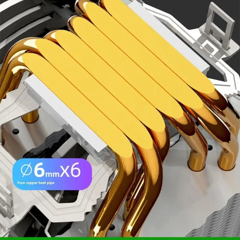 U55C تبريد وحدة المعالجة المركزية مروحة التبريد PWM ARGB معالج تبريد الهواء مروحة المبرد لLGA