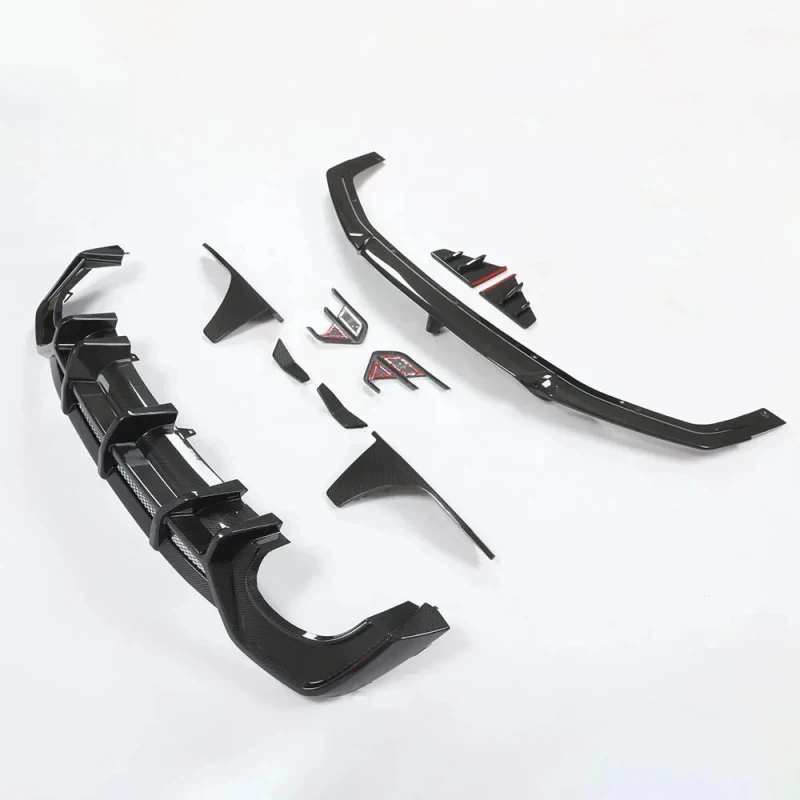 ThrustWorks Premium Car Accsori RS C - High Quality Dry Carbon Fiber Front Lip Rear Diffuser Body Kit Durle