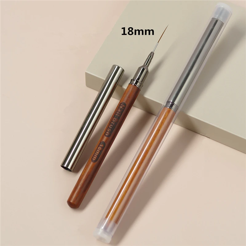 6/9/12/15/18mm Round Wood Handle Art Liner DIY Painting Brush Drawing Lines Stripe Flower Painting Pen UV Gel Brush
