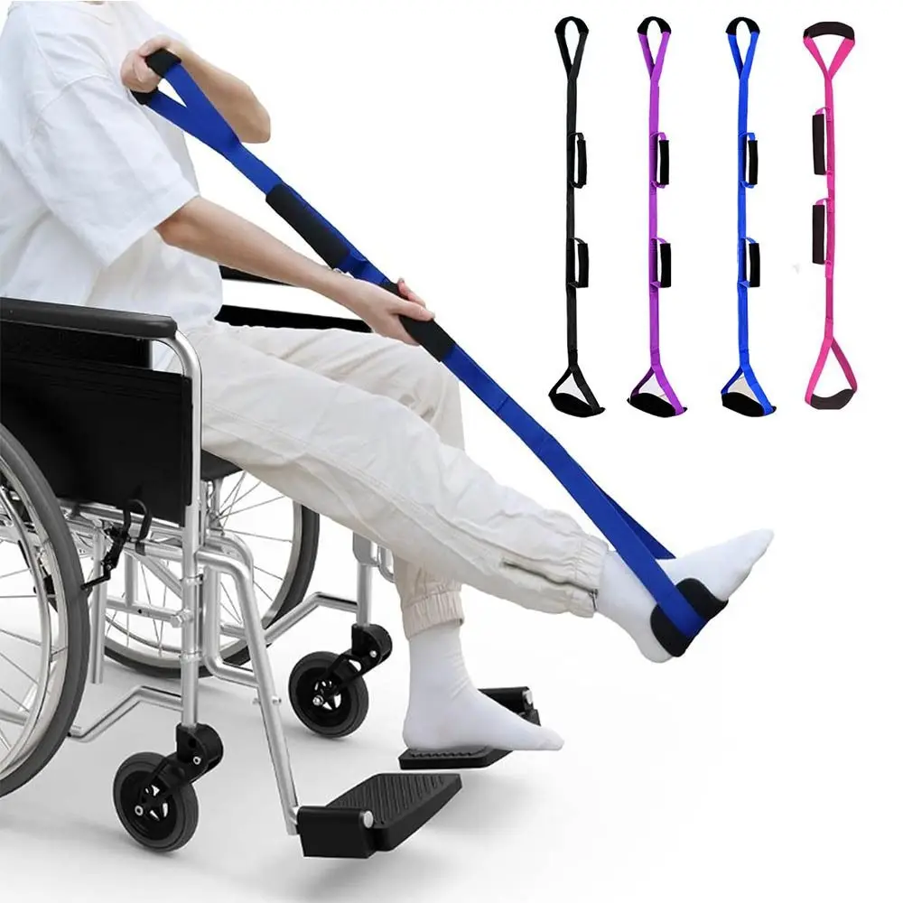 Walking Aids Multi Use Leg Lifting Belt Wear Resist Nylon Leg Lift Strap Elastic Leg Train Strap Elderly Patients