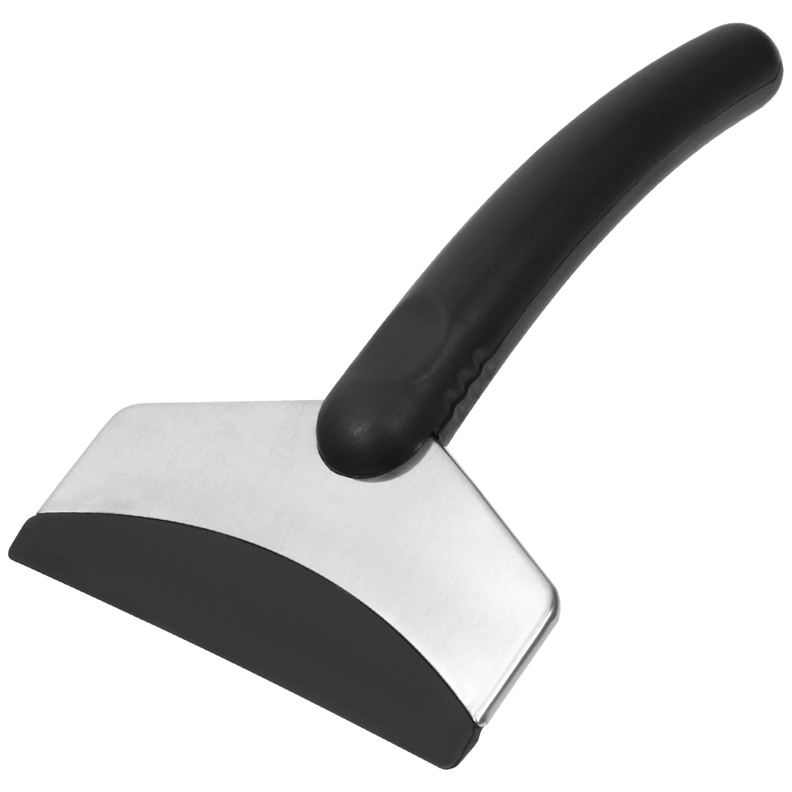 

Stainless Steel Car Snow Shovel Auto Ice Scraper 18*11Cm Black Durable Abs Handle Vehicle Snow Removal Tool No Scratch Easy Grip