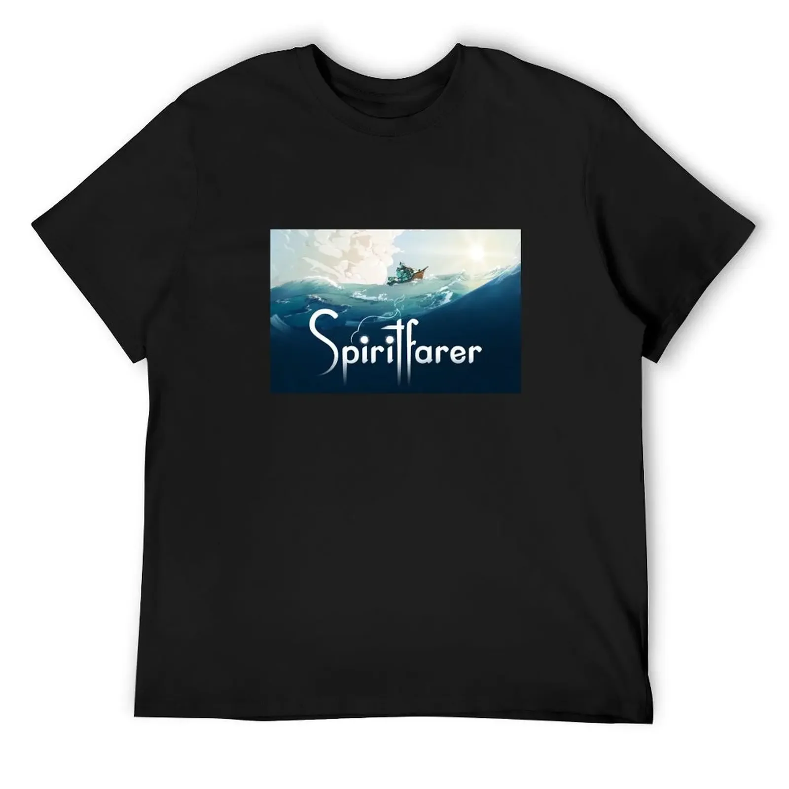 Spiritfarer Boat T-Shirt blue archive shirts graphic tee t shirts for men