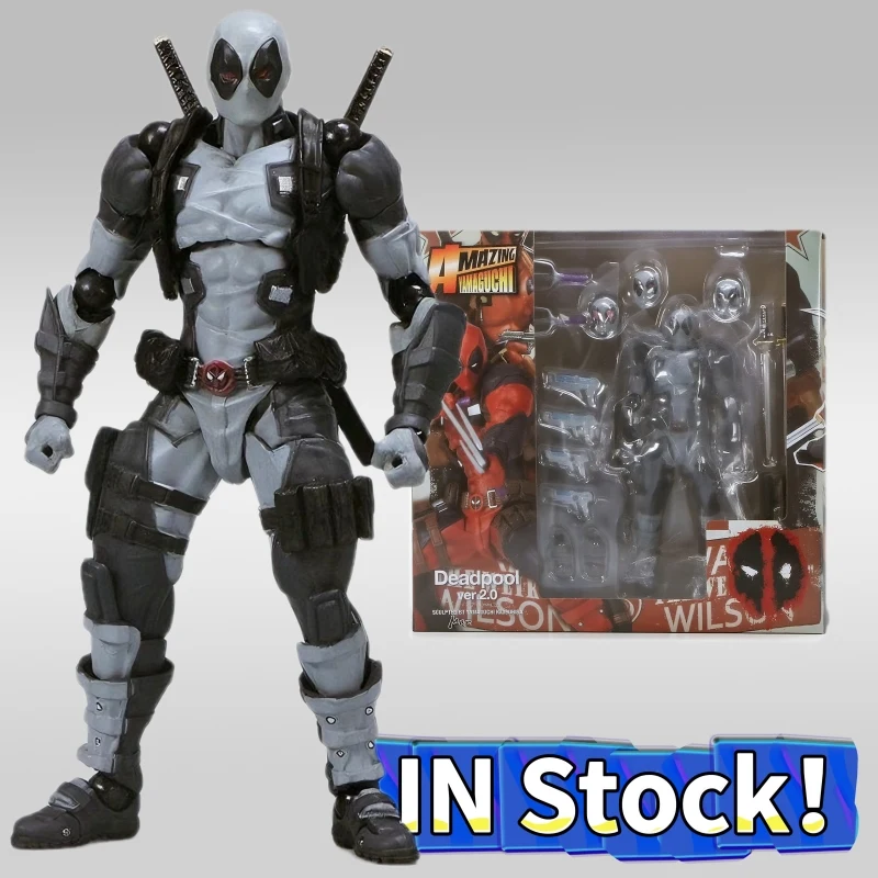 

Amazing Yamaguchi 025EX Deadpool Action Figure PVC Collection 15cm Revoltech Wade Winston Wilson Movable Figures Model Toy Gift