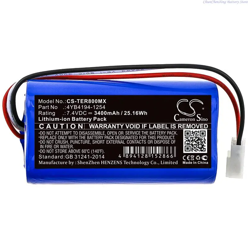 7.4V 3400mAh Medical Battery 4YB4194-1254 for Terumo TE-SS800 Infusion Pump TE-SS700 TE-LF600 TE-SS800  +TOOL