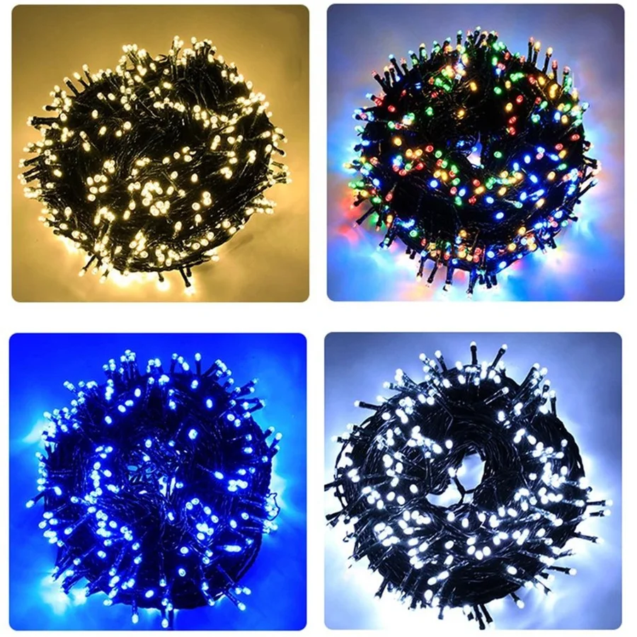 Guirxiété lumineuse LED nickel é étanche, DC 24V, 20m, 50m, extérieur, fête de Noël, mariage, jardin, vacances, décoration de la maison