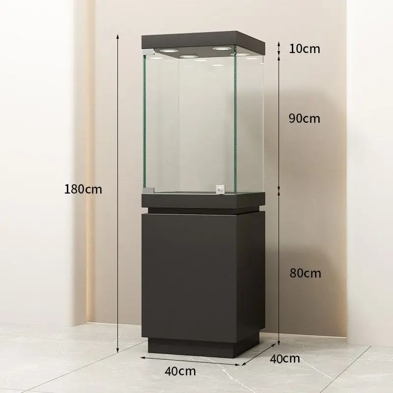 Display Cabinet Dustproof Glass Showcase Jewelry Jade Antique Cultural Relics Collection Cabinet Home Museum Exhibition Stand