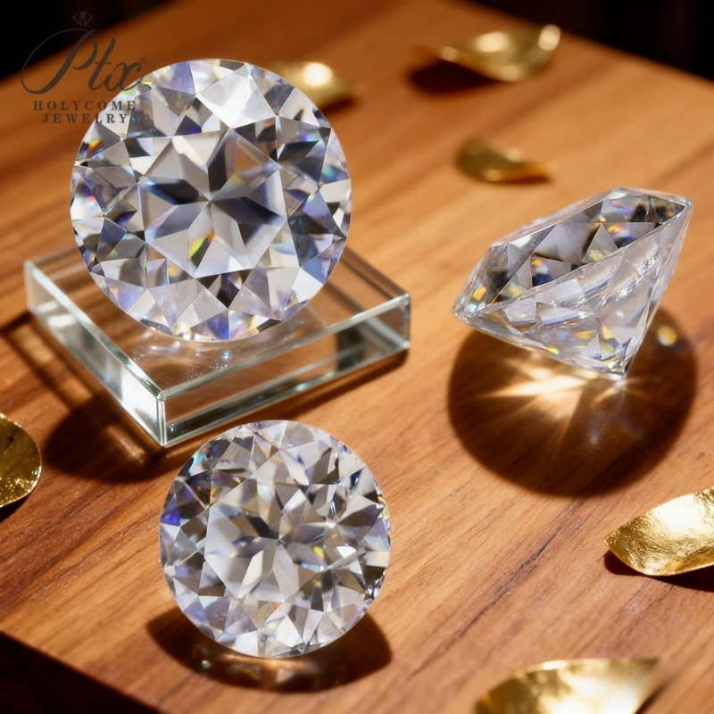 

Юбилейная огранка Муассанит Драгоценный камень Уникальный граненый дизайн Идеально подходит для обручальных колец и высококачественных ювелирных изделий