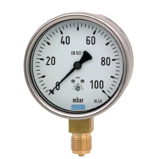 Original Germany WIKA Capsule pressure gauge Model 612.20 For gaseous  dry and non-aggressive media