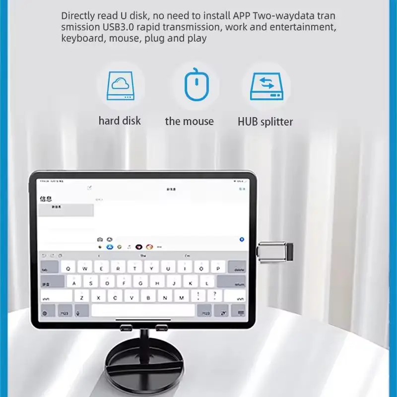 USB 3.0 OTG Adapter for iPhone 14 13 12 11 Pro XS Max XR X 8 7 iPad,Lightning to USB 3.0 Adapter Compatible with iOS 13 & Above image 4
