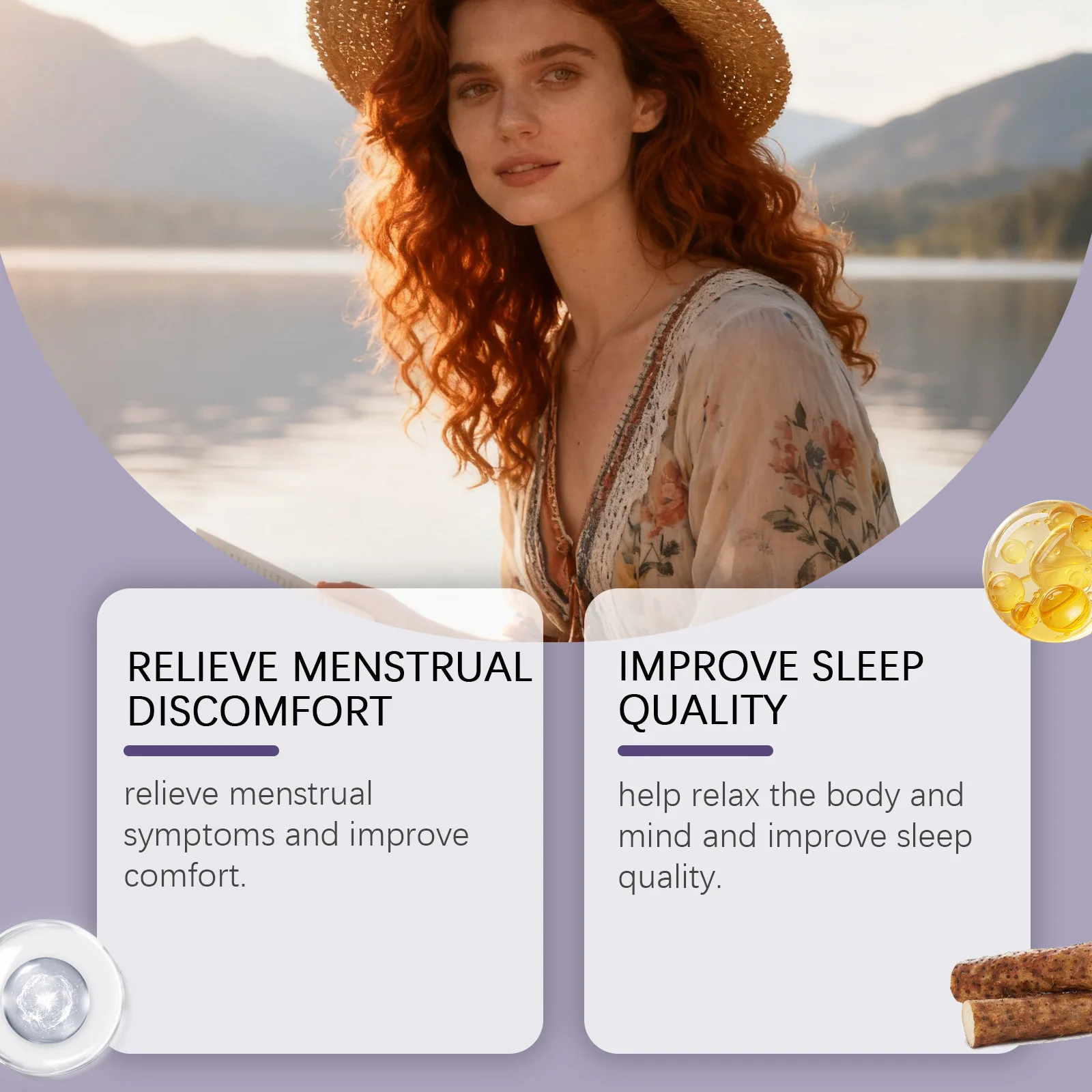 Wild Yam Cream Help Hormone Balance Soothing Menopause Stress Reduce Hot Flashes Women Body Balance Support Body Relief Creams