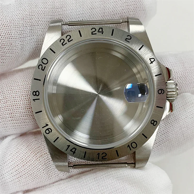 for NH35 NH36 39mm Solid/Clear Bottom Watch Case Sapphire Glass Stainless Steel Cover for Nh34 Movement