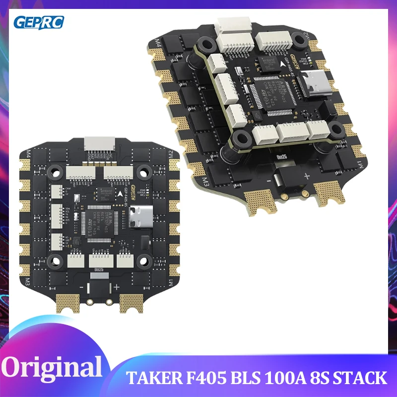 GEPRC TAKER F405 BLS 100A 8S STACK 4IN1 ESC الصندوق الأسود تحليل البيانات سجل الطيران بارومتر المتكاملة LC تصفية سباق طائرة بدون طيار FPV