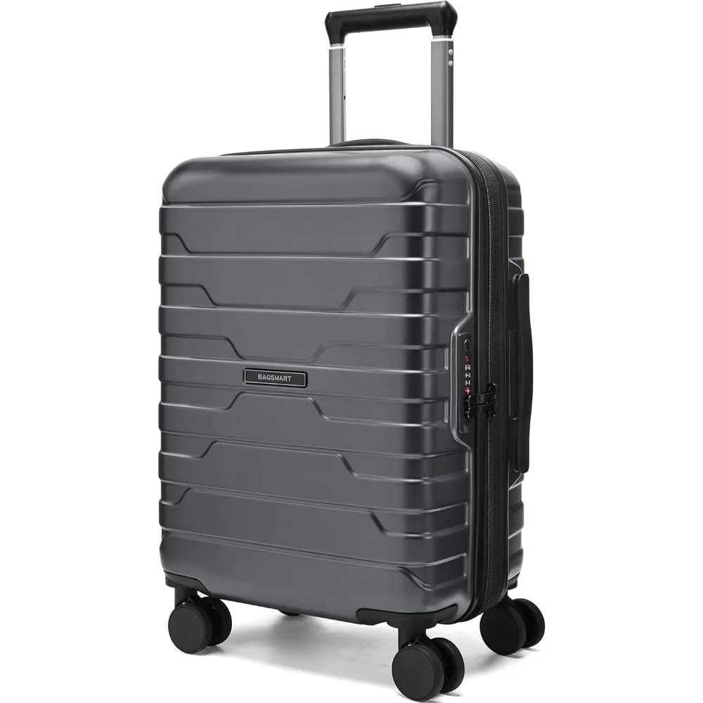 

Hand luggage 22x14x9 airline approved, with rotating wheels, lightweight, 20 inches, TSA lock, expandable hard