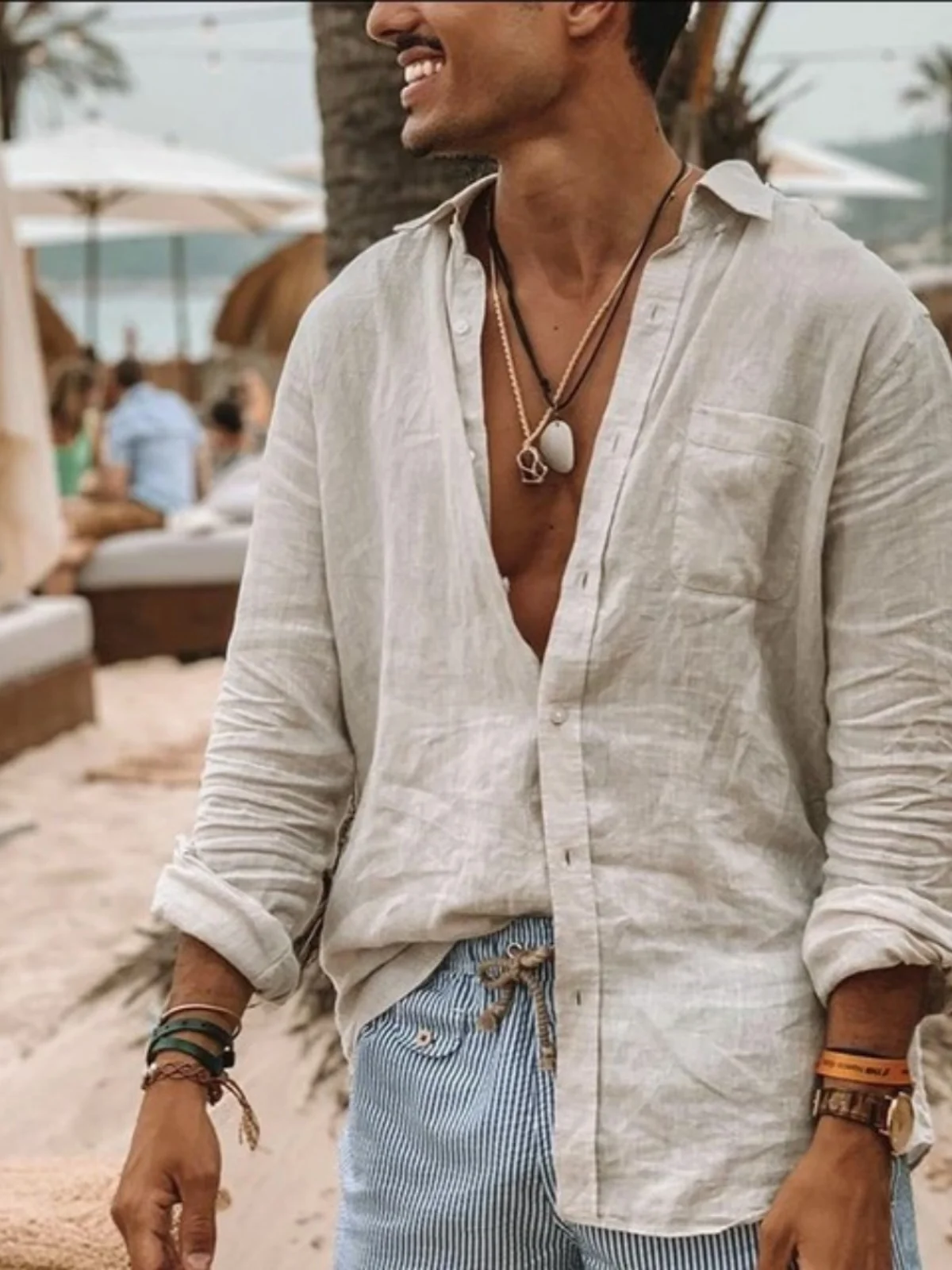 

Осенний длинный све, хлопково-льняной мужской светильник, свободный крой, на пуговицах, молодежный тонкий материал, однотонный повседневный стиль