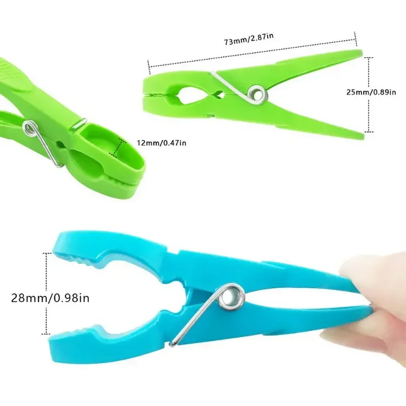 24/48 stuks Kleurrijke Plastic Wasknijpers, Zware Wasserij Kleding Pins Clips Met Veren, Luchtdrogende Kleding Pin Set