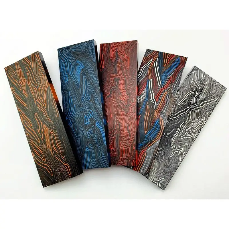 قطعة واحدة من ورقة نمط دمشق - ملحق لوحة 130 × 45 × 8 مم لمرصعات لوحة سماعة الرأس ومقبض السكين DIY