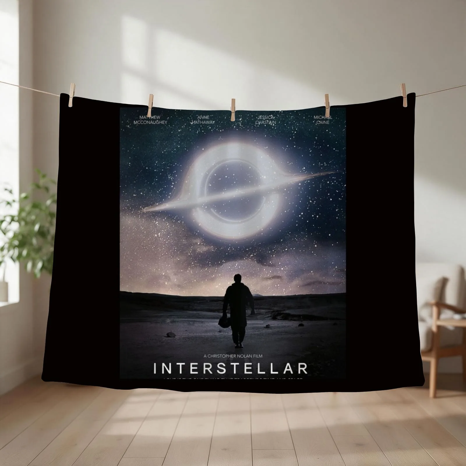 interstellar Throw Blanket couch cozy soft plush fuzzy picnic outdoor blanket