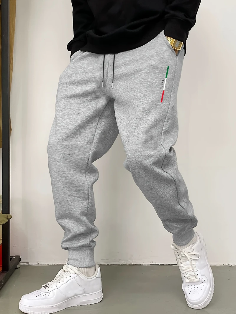 

2025 Autumn and Winter Mens Geometric Pattern Casual Sweatpants Machine High-end Luxury Is for Both Men and Women Gym