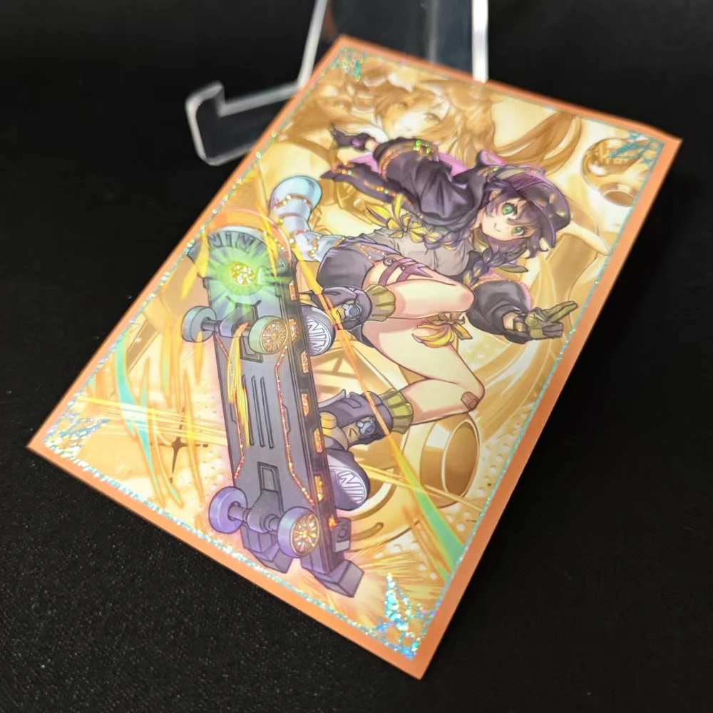 50Pcs/set Diy Self Made Yu-Gi-Oh! Ip Masquerena Card Sleeves Color Flash Ygo Fancy Ball Card Protective Cover Cards Gift Toys