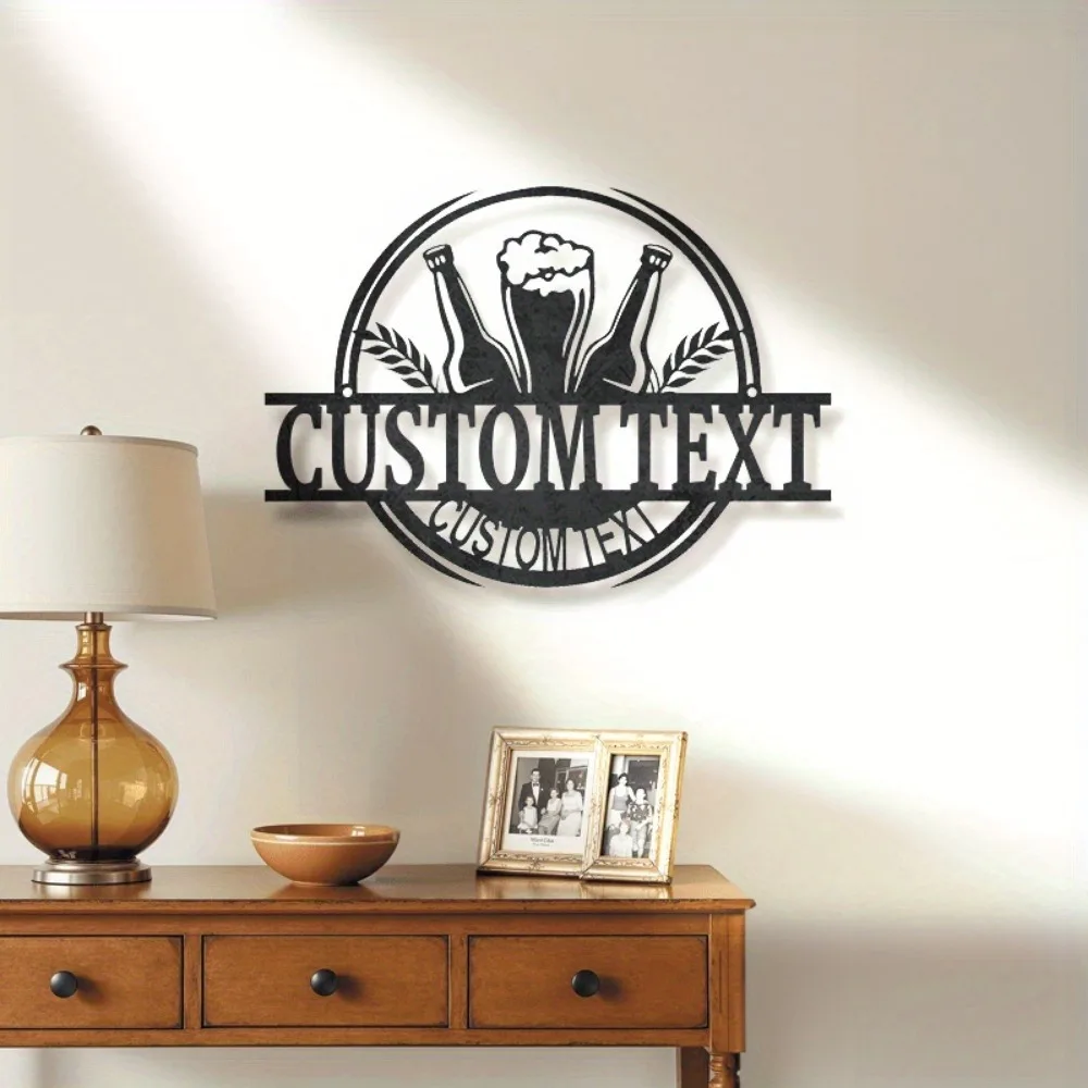 Custom Retro Metal Beer Plaque Wall Accent for Home Pubs and Microbreweries Perfect Housewarming Gift for Beer Enthusiasts