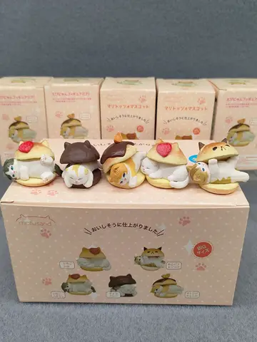 Burger Cat Blind Box Cats Action Figure Toy Model Decoration Ornaments Birthday Gifts