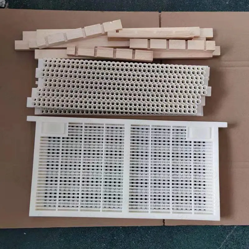 No-Moving Larvae Royal Jelly Frame, Italian Bee Queen Rearing Kit, Queen Excluder, Cell Bar Base, Pierced Royal Jelly Frame