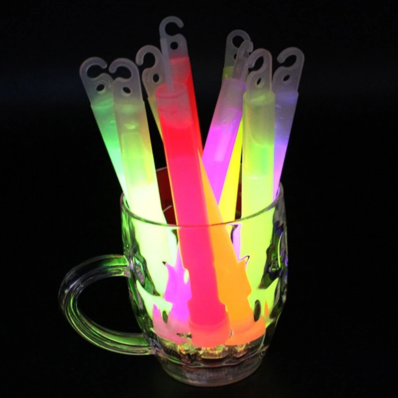 توهج العصي الخفيفة 6 بوصة المفاجئة ضوء الطوارئ ضوء عصا البقاء على قيد الحياة توهج ضوء العصي مع فترات 12 ساعة