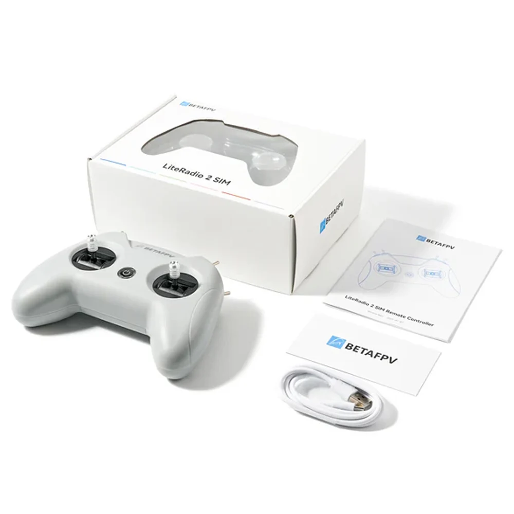 

BETAFPV LiteRadio 2 SIM Controller 8Channel Simulator Controller for DJI /PhoenicRC6 /AeroFlyRC8/ STEAM
