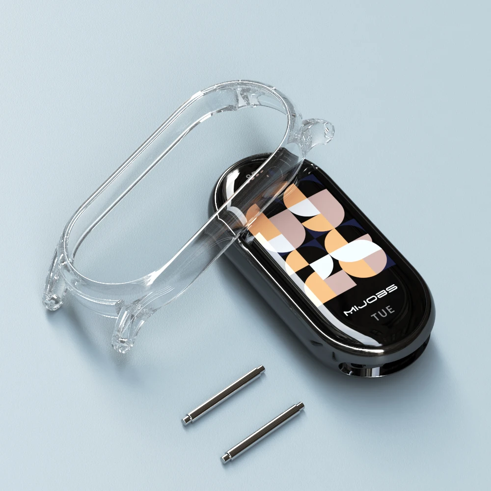 เคสป้องกันสำหรับ For Xiaomi Smart Band 10 9 8 สายรัดข้อมือนาฬิกา Mi Band 10 รุ่นเซรามิก วัสดุ PC