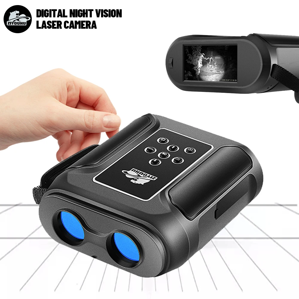 40X Zoom 850/940nm Laser Digital Camera WIFI HD Night Vision Binocular for Day Night Patrol Long Range Observation Photography