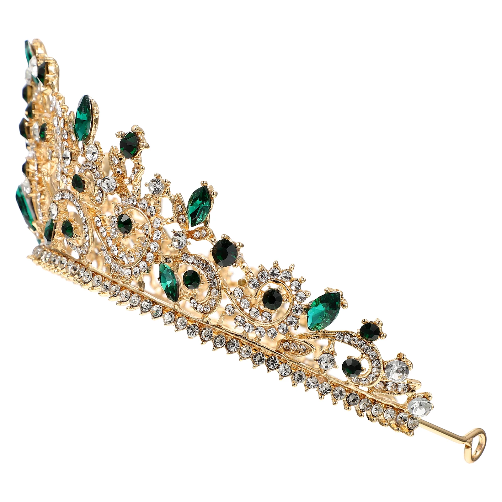 

Elegant Tiara Women Rhinestone Elegant Tiara Crown Headpiece Wedding Tiaras Bridal Hair Accessories Metal Comfortable