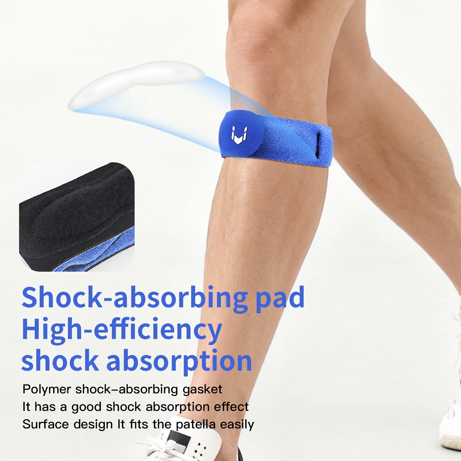 Adjustable Knee Patellar Tendon Support Strap Band Knee Support Brace Pads Patellar Tendon Pressurized Protector Sports Safety image 4
