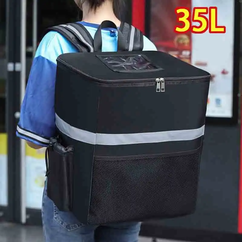 35L Extra Large borsa termica per alimenti borsa termica scatola frigorifero conservazione fresca zaino per la consegna degli alimenti borsa termica