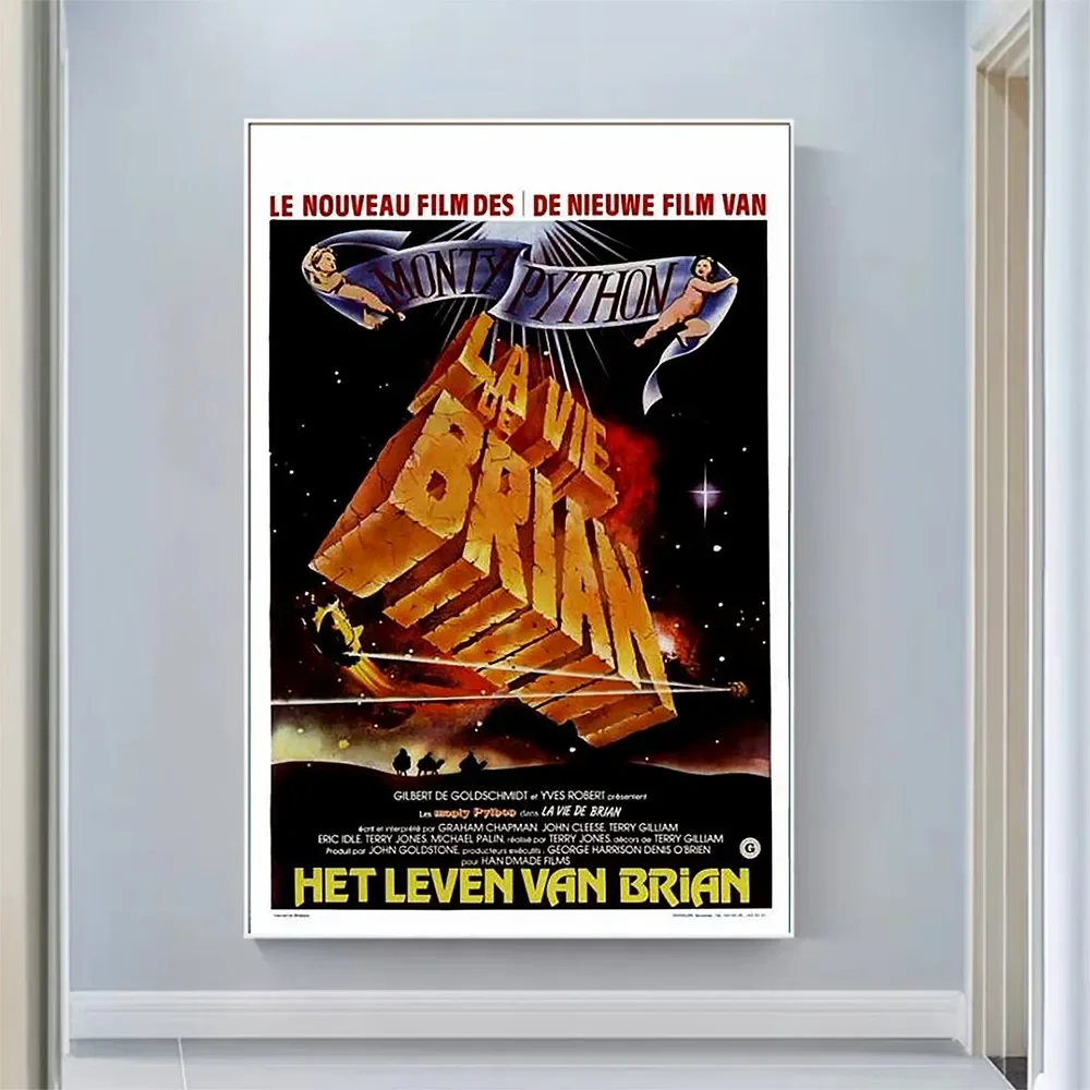 V2500 Monty Python's Life of Brian (5) Vintage Classic Movie Wall Silk Cloth HD Poster Art Home Decoration Gift